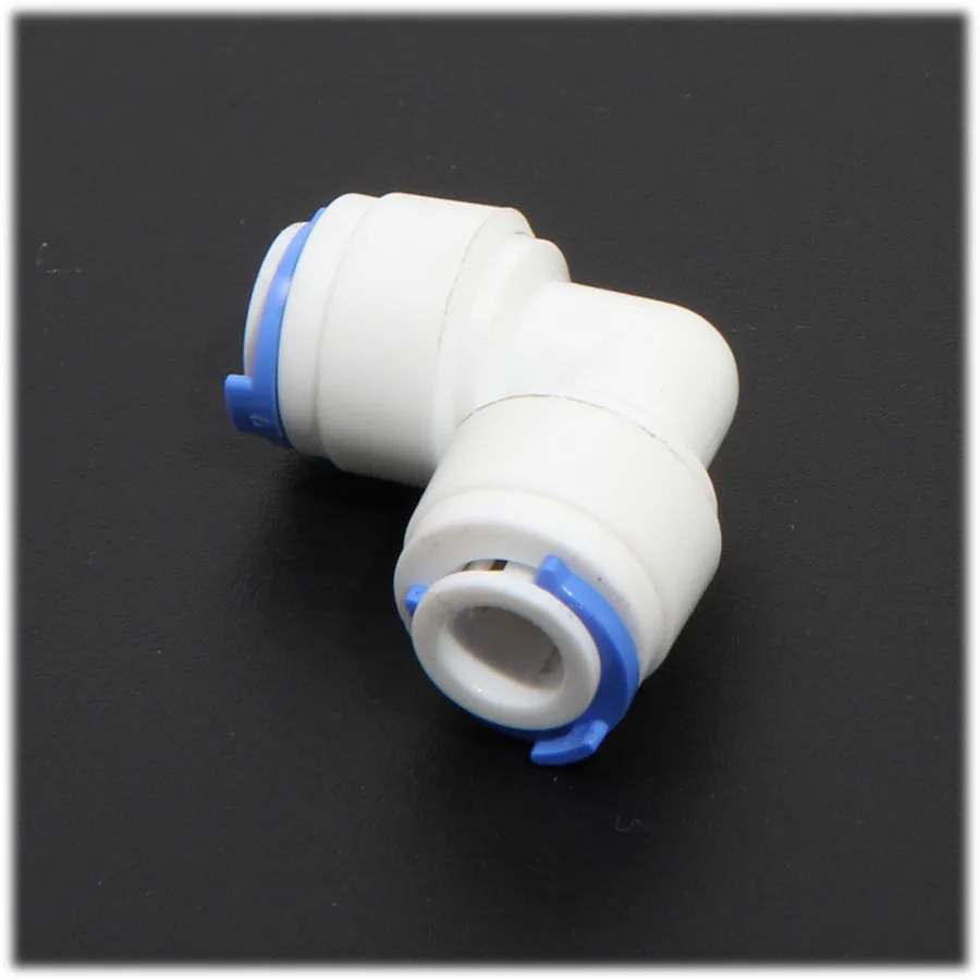 

Water Filter Parts 2 pcs 1/4" to 1/4" right tube quick connect elbow pipe water connection push fit ro water purifier system