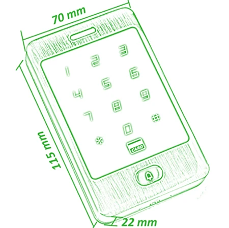 DIY Водонепроницаемый 125 кГц RFID двери Управление доступом комплект + Электрический удар замок + 10 RFID карты Открытый Управление доступом