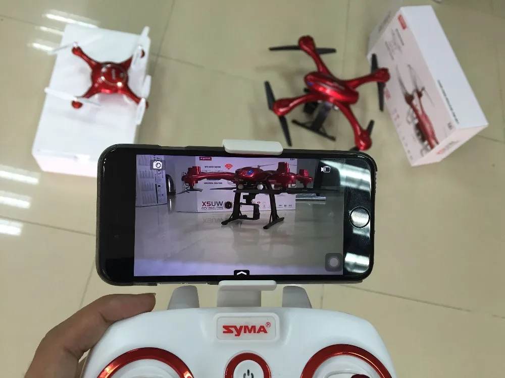 Новейшая модель; SYMA X5UW Дрон 720P WI-FI с видом от первого лица 2MP HD Камера вертолет высота удерживайте один ключ Land 2,4G 4CH 6 оси Квадрокоптер с дистанционным управлением