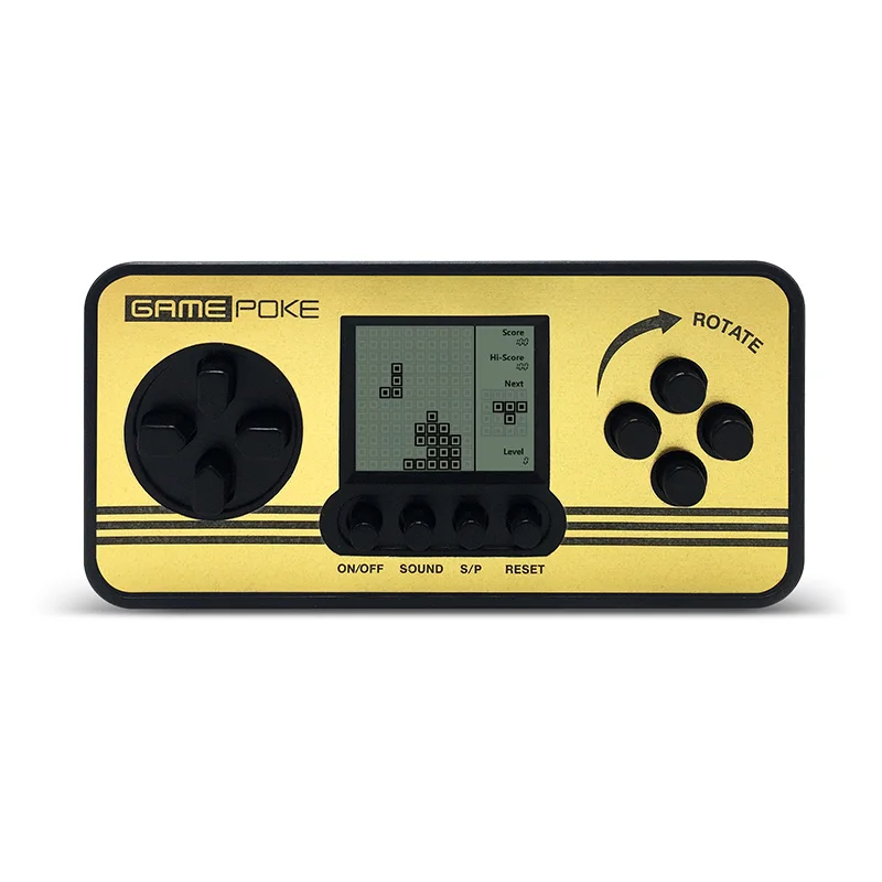 

Red Black White Retro Children Classical Players Portable Tetris Handheld Video Game Console Tetris kids Gaming Kids Tetris toys