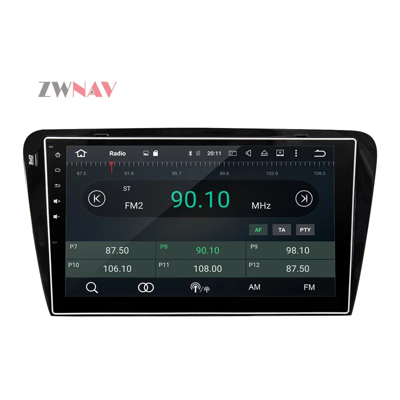 Discount Android 8.0 8 Core Car GPS Navigation Auto Radio DVD Player Head Unit For Skoda Octavia 2014 2015 2016 2017 ISP Screen 6