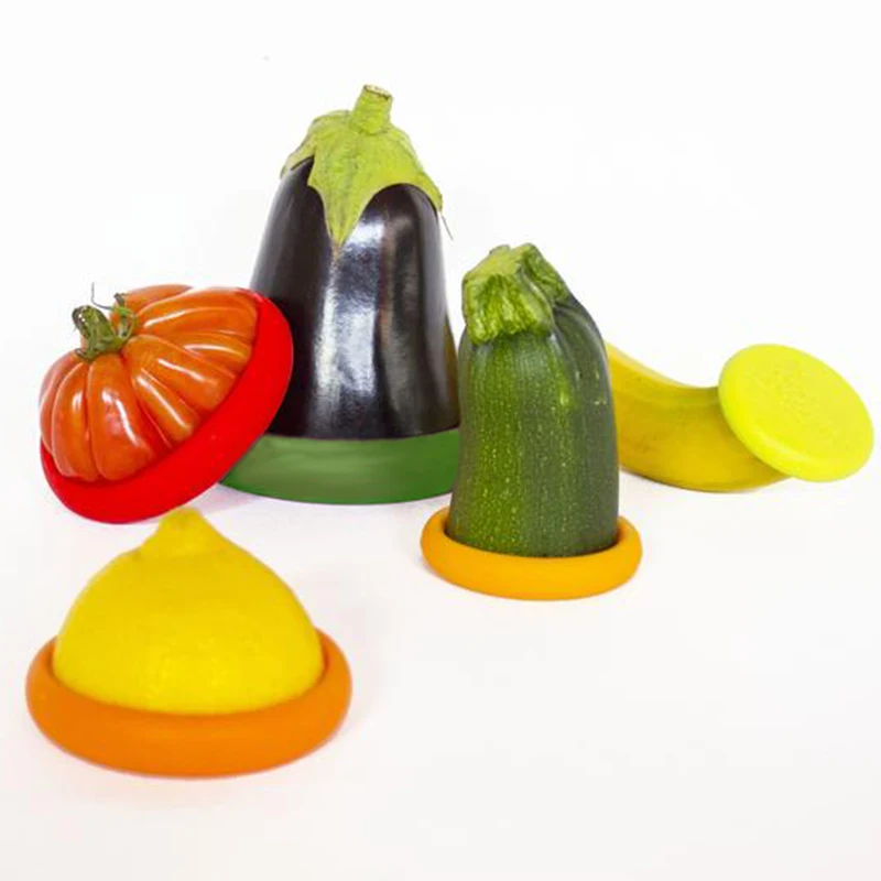 4pcs Silicone font b Food b font Huggers Four Sizes Silicone Caps Keep Fruit Fresh font