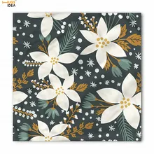 Бренд HUGSIDEA дизайн носовой платок 3D с цветами и листьями шейный шарф для девушек креативный платок банданы квадратный карман полотенце