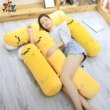 

Yellow Gudetama Lazy Egg Yolk Brother Bolster Boyfriend Long Pillow Cushion Plush Toy Triver Stuffed Doll Birthday Gift