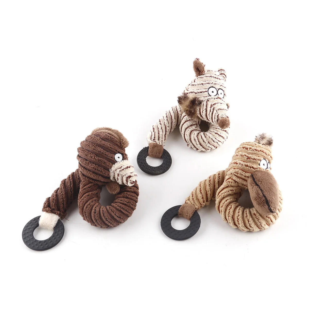

1Pcs Cartoon Soft Dog Toys Pet Puppy Plush Sound Dog Toys Pet Puppy Chew Squeaker Squeaky Plush Sound Birds Foxes Chickens Toys