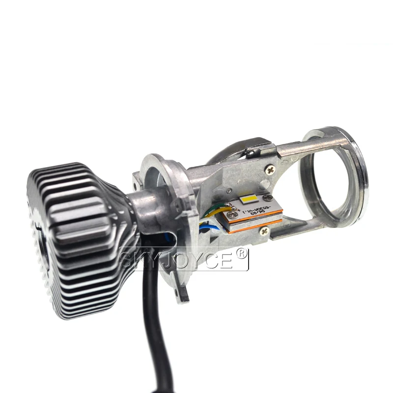 SKYJOYCE H4 LED Mini Projector Lens Car LED Headlight H4 Hilo Beam Bulb 35W 5500K White 8000LM 12V LHD RHD LED Bulb Car Styling (5)
