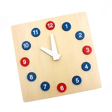 Монтессори детская деревянная игрушка Сортировка часы игра Обучение время часы познание календарь и время обучения и образования Дошкольный подарок