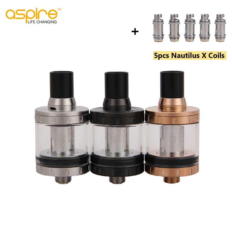 Испаритель для электронной сигареты Aspire Nautilus X 510 Thread емкость 2 мл вейп атомайзер