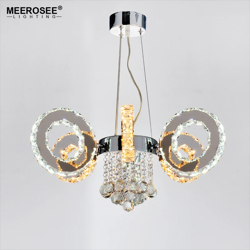 

Hot Selling LED Crystal Chandelier Light Fixture Modern LED Ring Hanging Lustre for Living room Dining room LED Crystal Lamparas