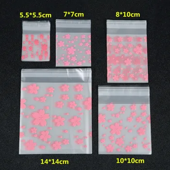 

Fostfo 100 pcs/bag 5 Kinds Size OPP Transparent Plastic Bag Packaging Poly Self Adhesive Jewelry Bags Accessories Wholesale