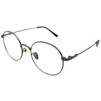 

Stylish Distance Glasses Mens Womens Myopia -0.25 to -6 Shortsighted Lens Prescription Metallic Grey Retro Frames Spectacles