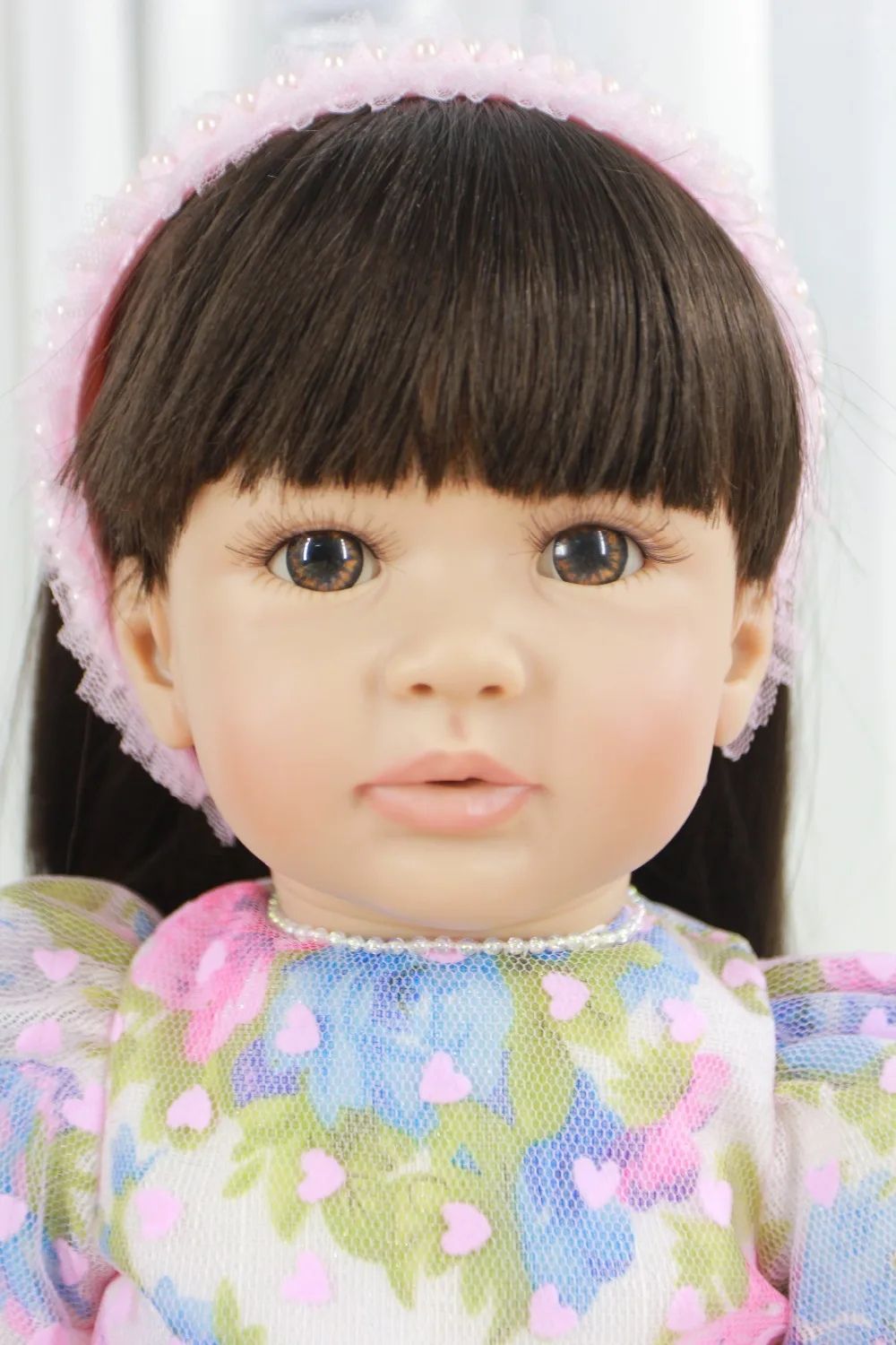 60 см куклы reborn Мягкие силиконовые виниловые Детские bebe princess bonecas цветное платье