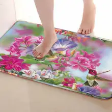 Цветы стиль Коврики для улицы, забавные Противоскользящие коврики для ванной, коврики, дверные коврики под входную дверь
