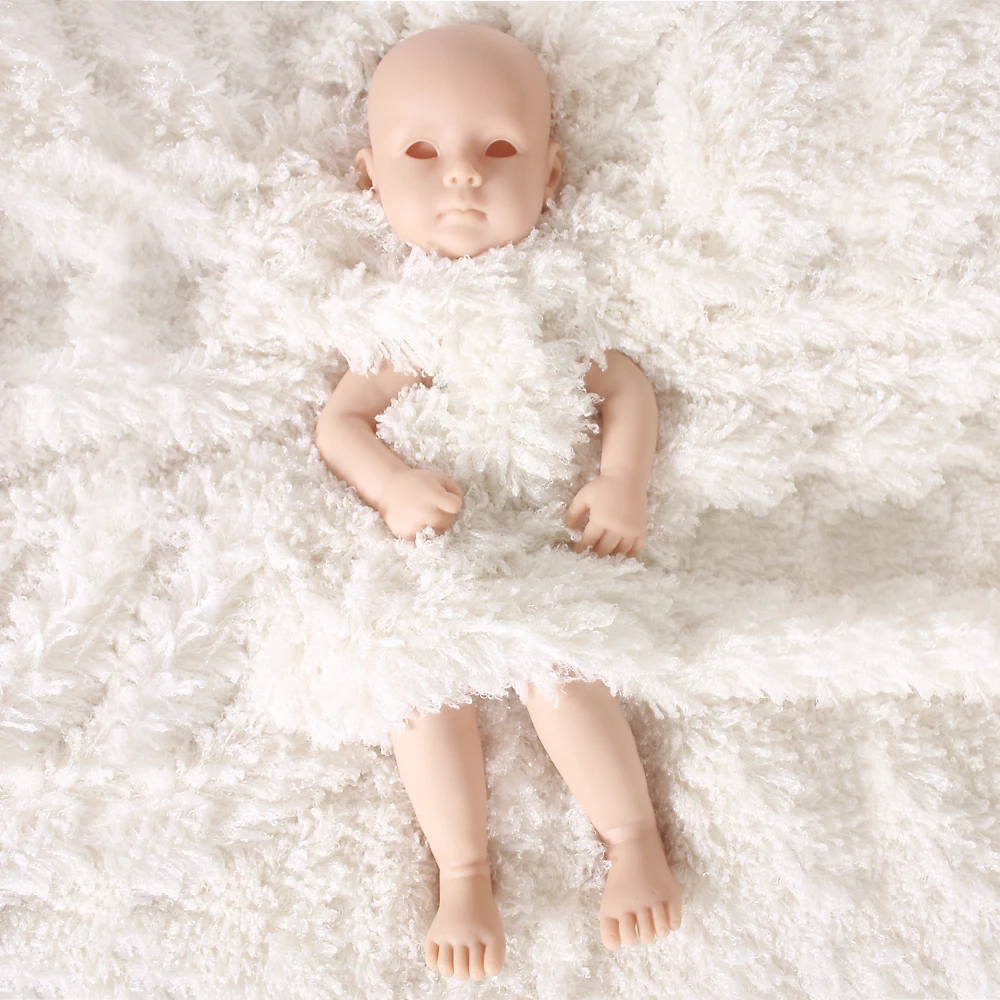 DIY пустой набор мягкий reborn doll kit части куклы силиконовая виниловая головка 3/4 руки