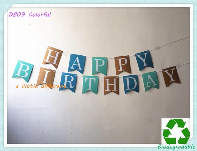 colorful happy birthday banner