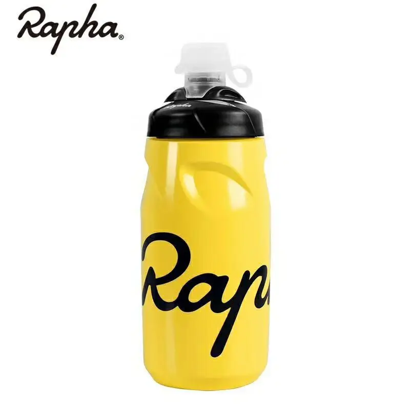 Rapha Ультралегкая велосипедная бутылка для воды 620-750 мл герметичная PP бутылка для воды для напитков, Спортивная бутылка для воды, велосипедная бутылка для воды с замочком - Цвет: YELLOW 620ML