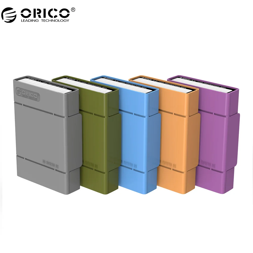 Защитный бокс ORICO 5 Bay 3,5 дюйма/чехол для хранения жесткого диска(HDD) или SDD с водонепроницаемой функцией-5 шт./лот - Цвет: PHP-5C