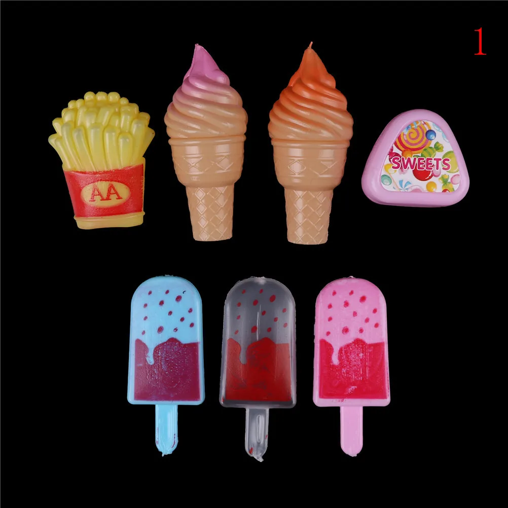 Пластиковая коробка для мороженого, мороженого, чипсов, сладостей, посуда для куклы Барби, лучший подарок для девочек, детские игрушки - Цвет: NO1