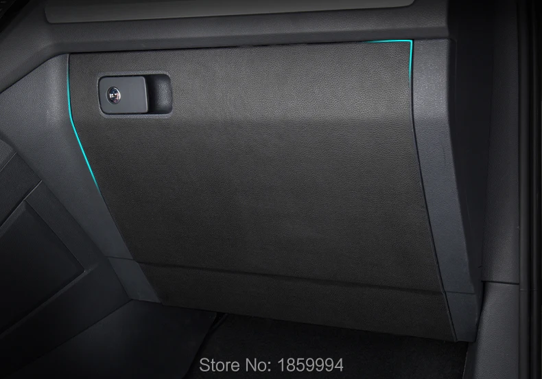

For 2016 2017 2018 VW Tiguan MK2 Car Copilot Glove Box Anti Kick Pad Mat Leather