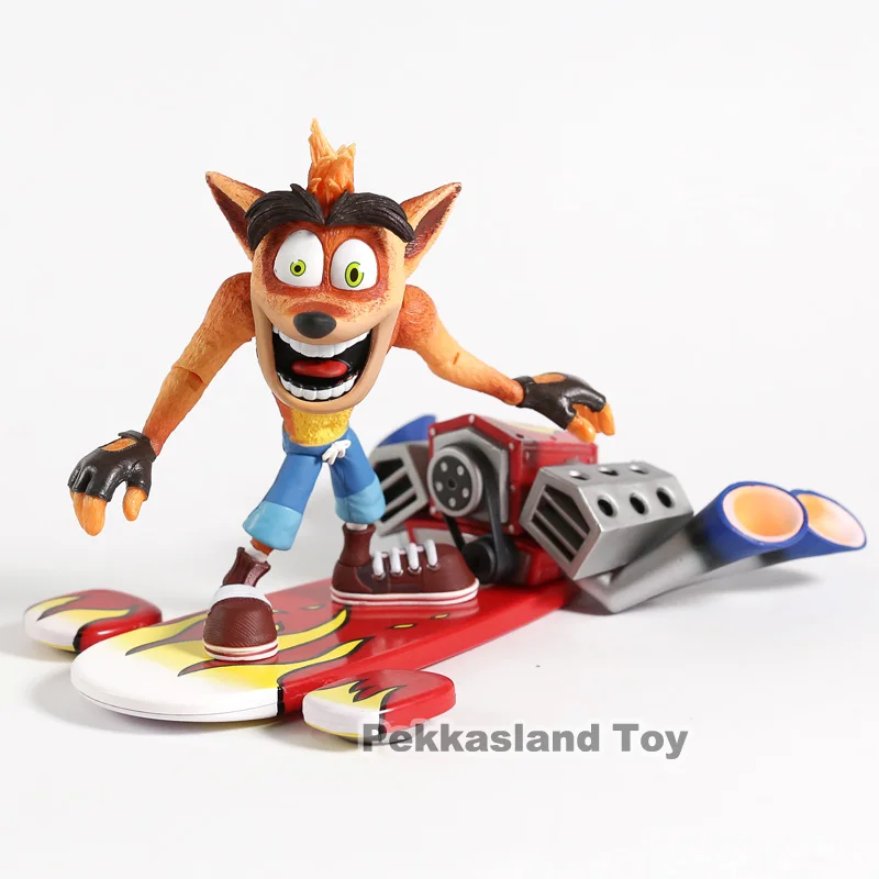 Crash Bandicoot NECA Deluxe фигурка с струйной платой ПВХ Коллекционная модель