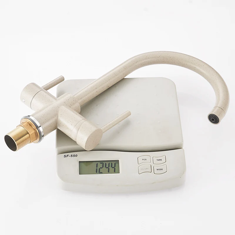 FLG Kitchen Faucet with Filtered Water 3 Way Drinking Water Cold and Hot Brass Marble Painting Kitchen Faucet Mixer Taps FLG Kitchen Faucet with Filtered Water 3 Way Drinking Water Cold and Hot Brass Marble Painting Kitchen Faucet Mixer Taps