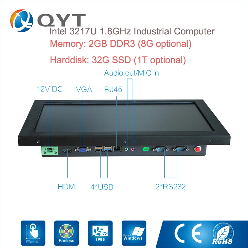 15.6 inch all in one pc Industrial Computer Touch Screen Panel pc Tablet pc with Intel i3 Resolution 1366x768 With 2*RS232/4*USB цена 15.6 inch all in one pc Industrial Computer Touch Screen Panel pc Tablet pc with Intel i3 Resolution 1366x768 With 2*RS232/4*USB цены онлайн