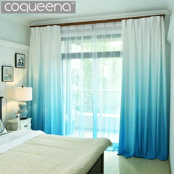 

Window Curtains for Living Room Bedroom Kitchen Home Decor Modern Blackout 3D Curtain Panel Gradient Colors Custom Size