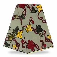 Самый популярный Африканский Воск печатает воск для ткани хлопок 6 ярдов для шитья платья F93-24