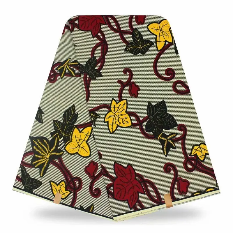 

Most Popular African Wax Prints Fabrics Wax Fabric 100% Cotton 6Yards For Sewing dress F93-24