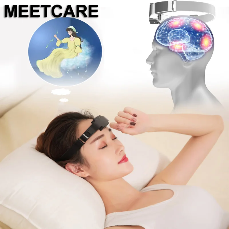 

Effective Insomnia Sleep Therapy Head Migraine Pain Relief Massager Mask Soothe Anxiety Release Stress Treatment Depression