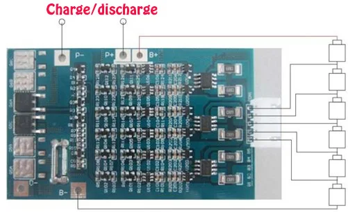 6 S 5A 25,2 V липолитиевый полимер БМС/PCM/PCB фрезерный станок для Батарея защиты печатной платы для 6 упаковок 18650 литий-ионный аккумулятор Батарея сотовый w/баланс