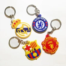 

PVC key chain football fan pendant with the logo of the European club football products souvenir