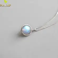 Форзац Лунный Камень Свиток бисера ожерелья и подвески для женщин ручной работы 925 пробы серебро Студенческая Девушка Модные ювелирные изделия