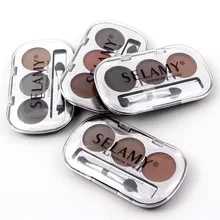 Палитра пудры для бровей Макияж телесные брови палитра теней матовые телесные водонепроницаемые долговечные легко носить натуральные брови