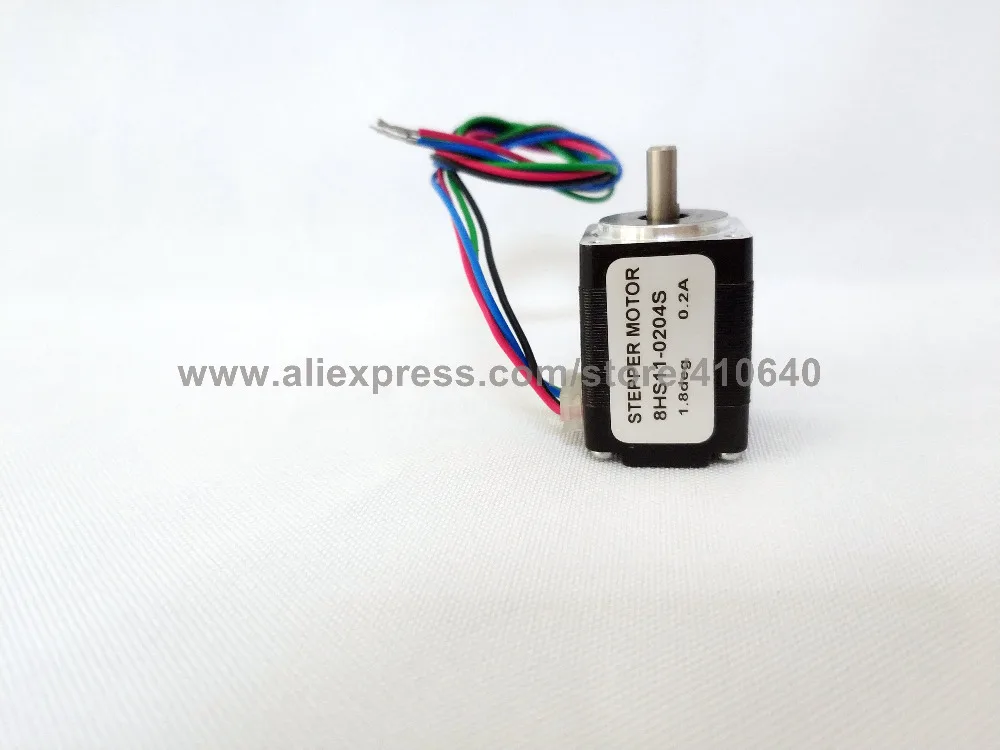 NEMA8 шаговый двигатель 8HS11 0204S 1.8 град 0.2A 1.6 N. cm момент Супер продаж! Бесплатная