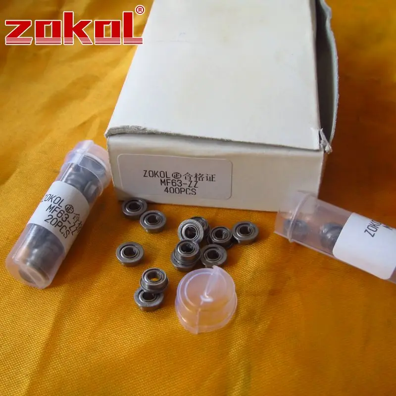 Подшипник ZOKOL MF63 ZZ фланцевый подшипник MF63ZZ с глубоким желобом шаровой 3*6 (7 2) * 2 5 мм