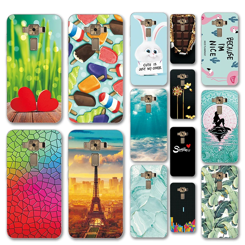 

Various Cute Cartoon Soft Silicone Case Coque For Asus Zenfone 3 ZE520KL Colorful Mermaid Cover Funda Zenfone 3 ZE520KL 5.2"