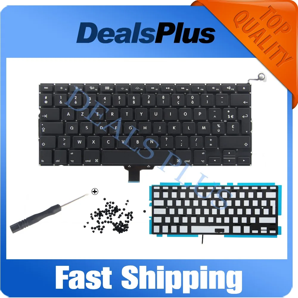 New Azerty A1278 FR French Keyboard With Backlit Backlight For Macbook pro 13" A1278 FR French