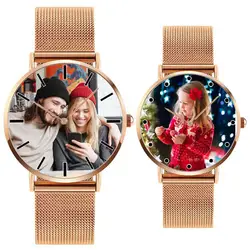 A4402 личные фото печать индивидуального логотипа часы Relogio Feminino Masculino Reloj де дама