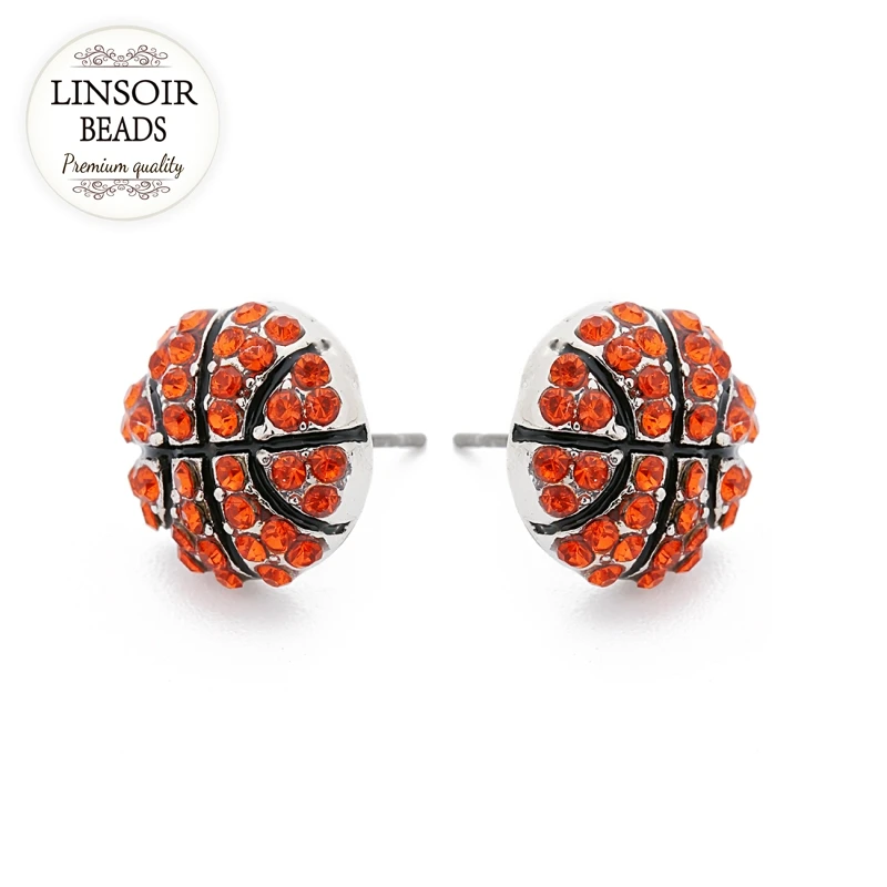 LINSOIR 2018 Fashion Earring Stud Piercing Sport Earrings 13X16mm