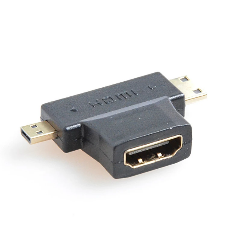 3 в 1 HDMI для Micro/MiniHDMI женский для мужчин и женщин планшет HD адаптер конвертер для мобильного телефона