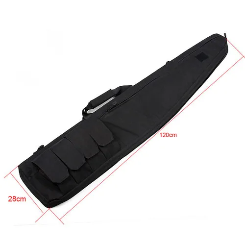 Пистолет сумка 120 см Черный Tan 600D непромокаемый из ткани "Оксфорд" воздушный фильтр охотничья сумка OS12-0013 - Цвет: black