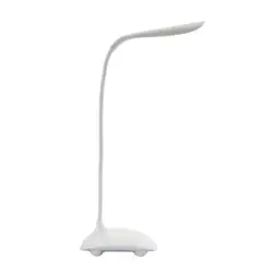 (Лидер продаж) USB Перезаряжаемые Touch Сенсор светодиодный Таблица стол кровать лампа настольная свет (белый)