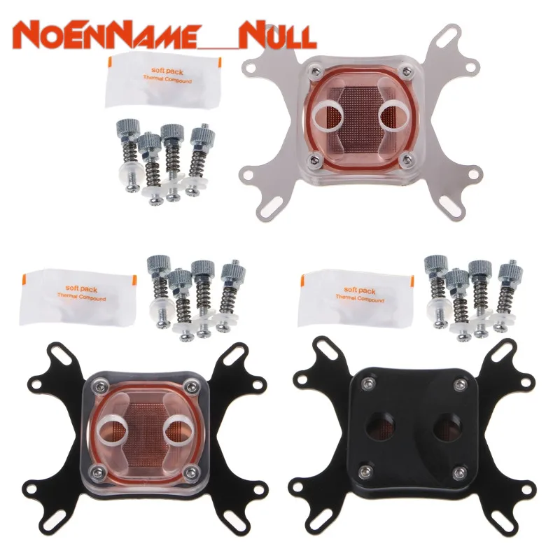 

Cpu cooler water Cooling accessories Computer CPU Water Cooler 50mm Transparent Cover Cooling Block For AMD Intel