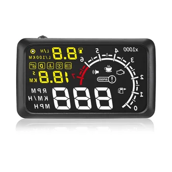 

Car Head Up Display DC 9V-16V 5.5 Inches Windshield Projector Alarm System OBDII And EUOBD Auto Hud Head UP Display