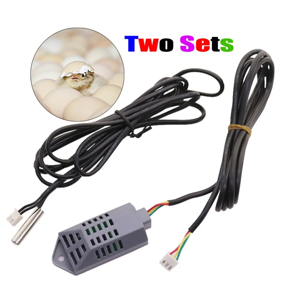 

2 Sets Of Temperature And Humidity Sensors Bird Pigeon Quail Chicken Incubator Hatchery Automation Controller ANNEX Mini Farm