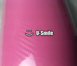 Ультра стикер 5D Розовый лист из углеродного волокна автомобиля обертывание Виниловая пленка наклейки воздуха Выпуск автомобиля