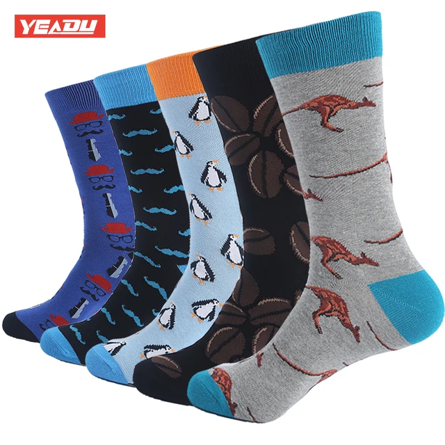 Buy YEADU Big Size Combed Cotton Men's Socks Harajuku