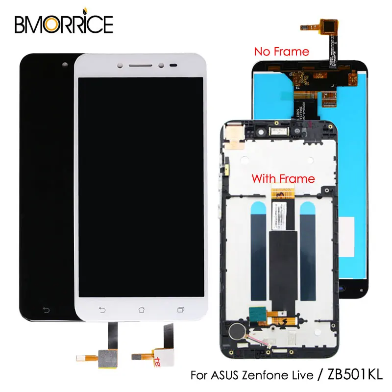 

For ASUS Zenfone Live ZB501KL X00FD LCD Display Touch Screen Digitizer Replacement Original 5.0'' with Frame + Free Tool