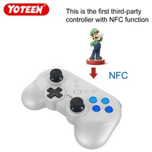 Yoteen беспроводной Bluetooth контроллер для nintendo Switch Pro контроллер с функцией NFC двойной шок